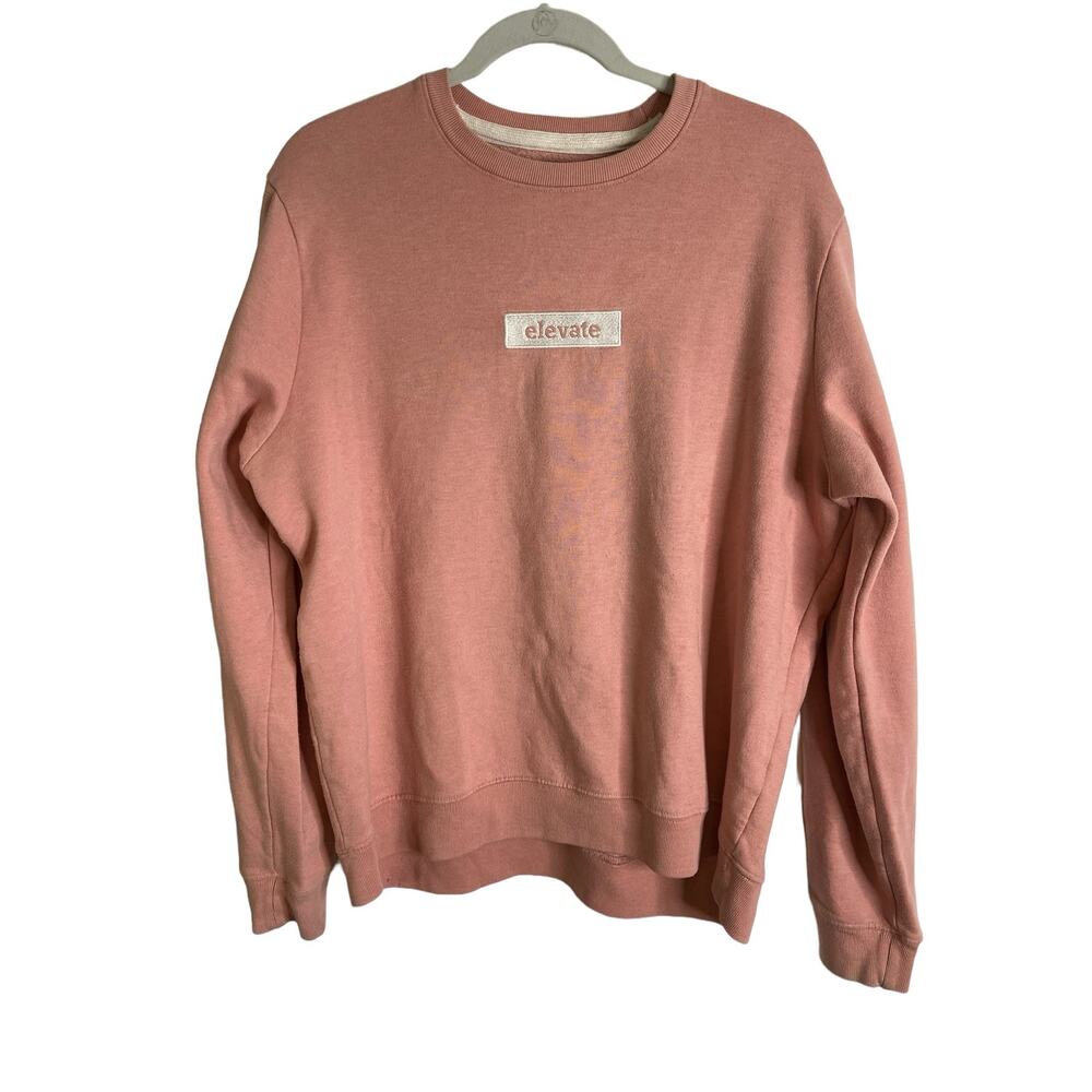 San Francisco Work Shirts Elevate Sweatshirt Crewneck Pullover Pink Size Large